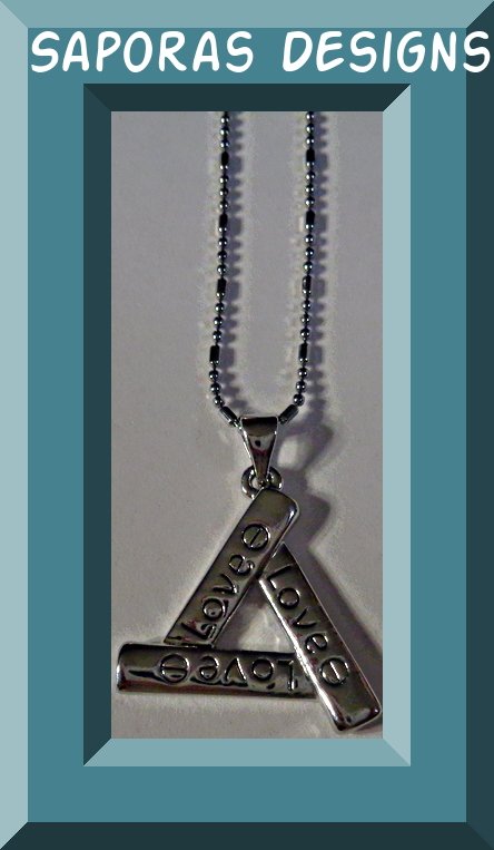 Image 0 of 18KRP Triangle Of Love Design Necklace