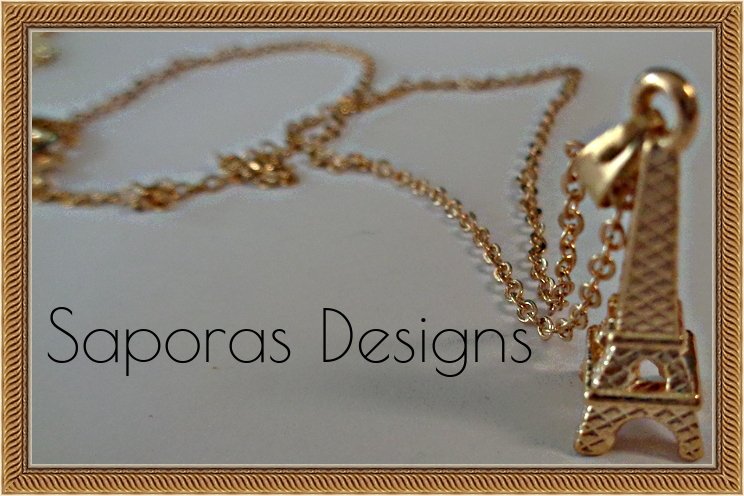 Image 0 of Gold Tone Eiffel Tower Design Necklace