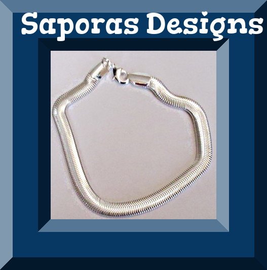 Image 0 of 925 Sterling Silver Snake Chain Bracelet Unisex