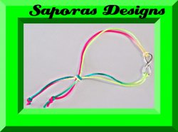 Handmade With Colorful Rope Bracelet With Infinity Charm Fits Most Wrist