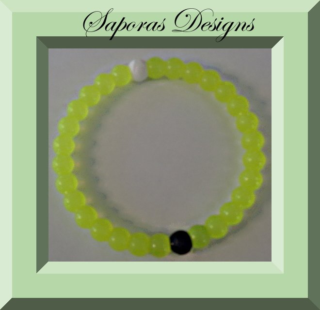 Image 0 of Lime Green Silicone Bracelet Unisex