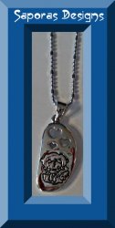 Little Boy Angel With Hearts Design Necklace 18KRP