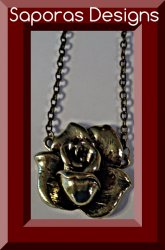 Antique Flower / Rose Design Necklace