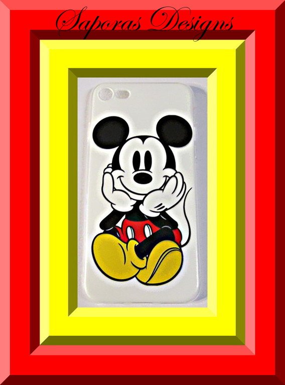 Image 0 of Disney Mickey Mouse Design Iphone 7 Silicone Back Phone Case