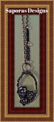 Antique Flower / Floral / Wreath Design Necklace