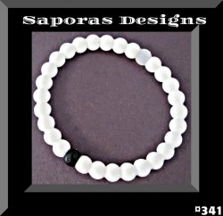 White Silicone Bracelet Medium Unisex