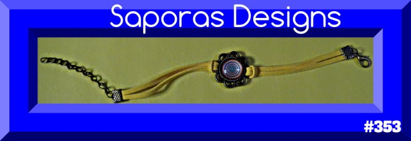 Image 0 of Handmade Yellow Leather Bracelet With Sunflower Design Charm