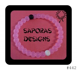 Pink Silicone Bracelet Unisex 