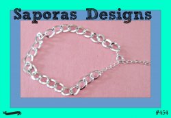 Silver Tone Chain Link Design Anklet