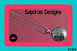 18KRP Love You Necklace With Hearts
