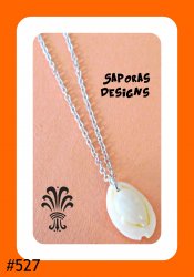 Handmade Silver Tone Real Sea Shell Necklace