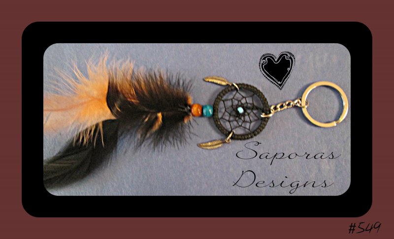 Image 0 of Handmade Dream Catcher Design Keychain