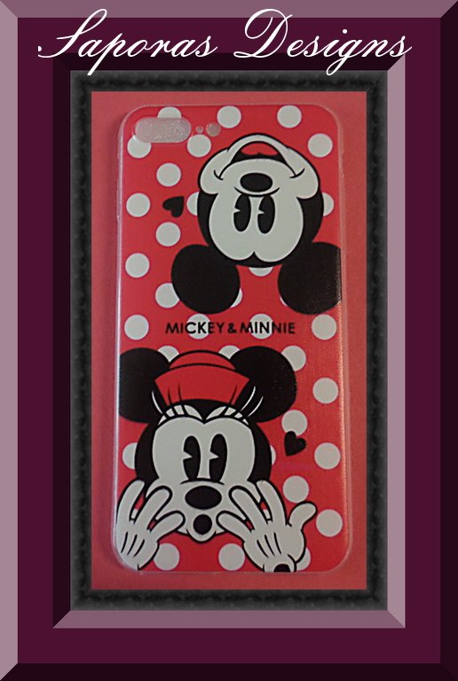Image 0 of Iphone 7 Plus Silicone Case Minnie & Mickey Disney Design