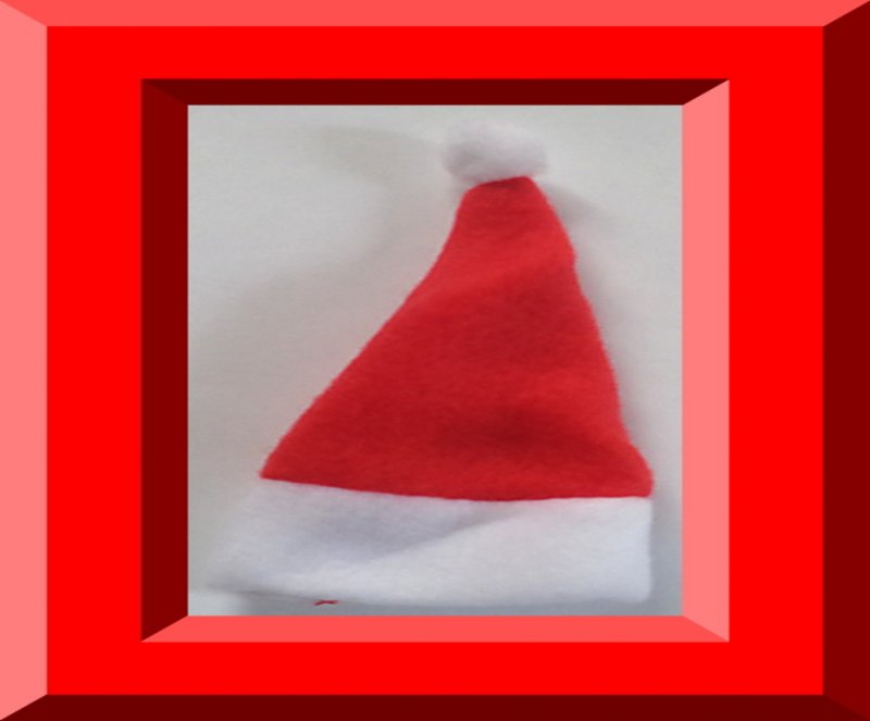 Image 0 of Santa Claus Design Handmade Baby Doll Hat 