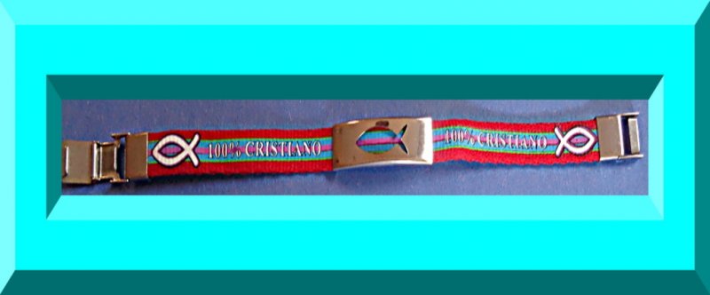 Image 0 of Hispanic Style Christian Bracelet (100% Cristiano)