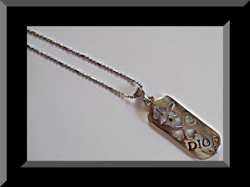 Image 0 of 18KRP Dior Theme For Teens Necklace With Hearts & Flower Design 