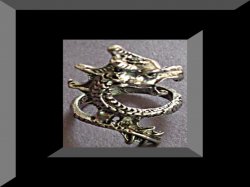 Tibetan Silver Dragon Design Ring Size 5 