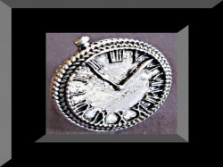 Vintage Fake Clock Design Ring Size 8.5 & Adjustable To Fit Most Fingers