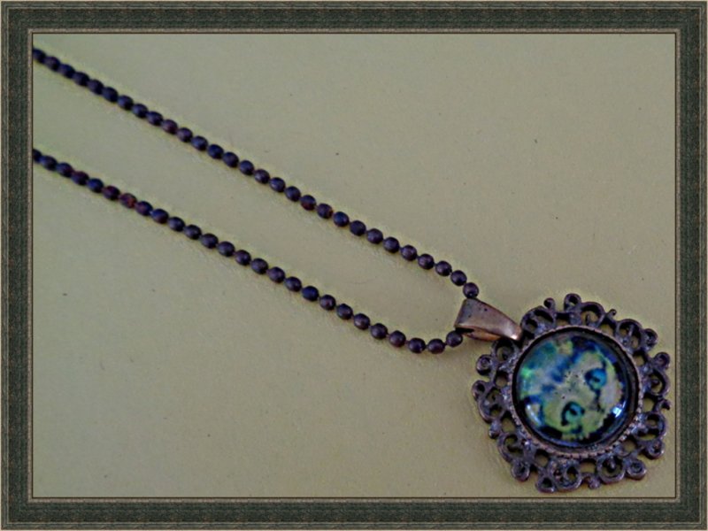 Image 0 of Antique Design Cat / Kitten Design Necklace