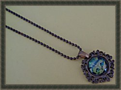 Antique Design Cat / Kitten Design Necklace