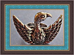 Tibetan Silver Bird Hawk Eagle Design Ring Size 7 & Adjustable Biker Chic Gothic