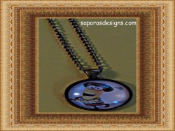 Antique Design Minion Golfing Necklace Unisex