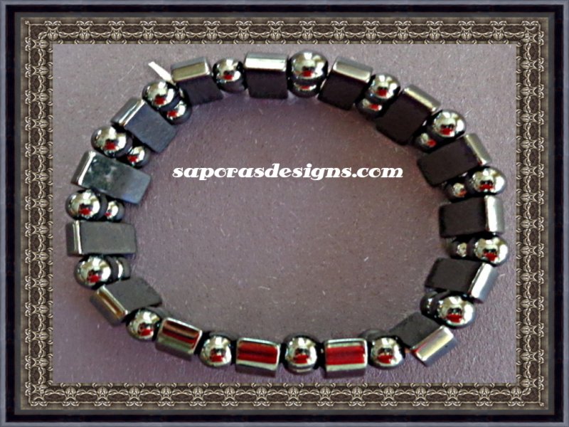 Image 0 of Hematite Powerful Magnetic Bracelet for Arthritis Pain Releif or for Sports Rela