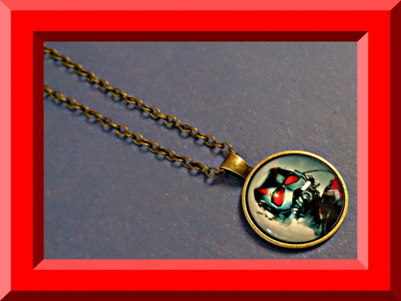 Image 0 of Antique Super Hero Ant-Man Inspired Design Necklace Unisex