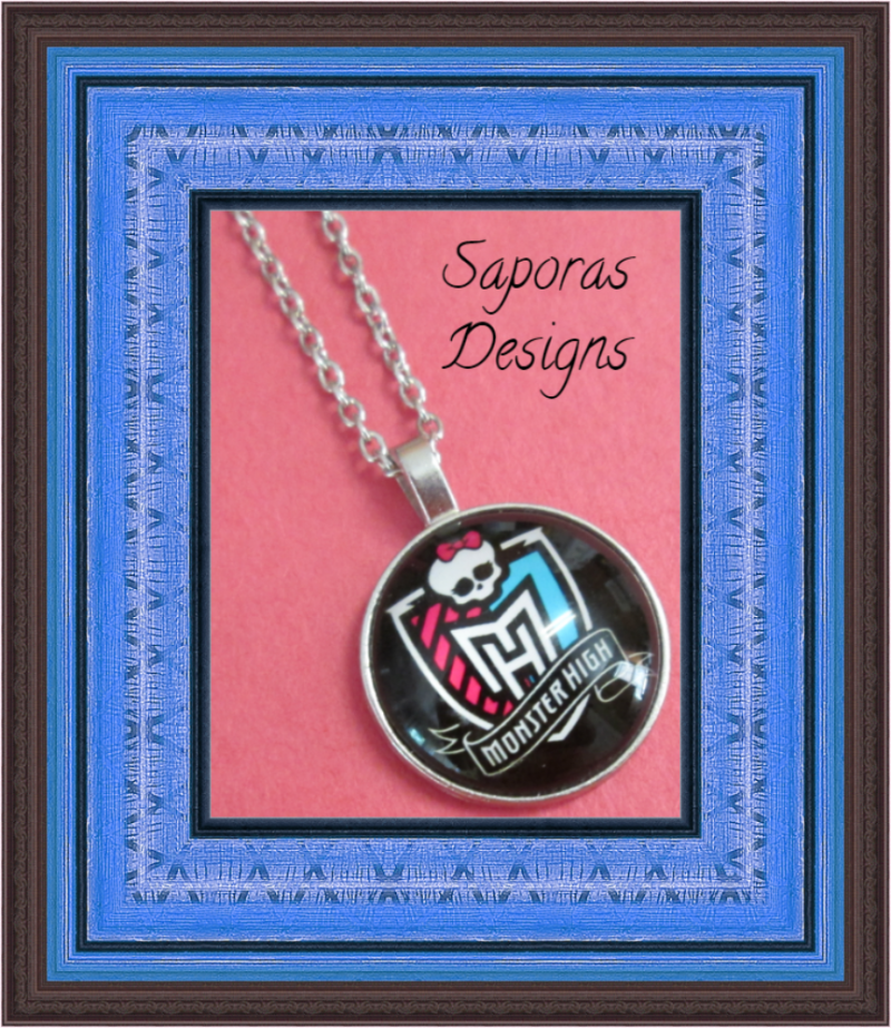 Image 0 of Silver Tone Monster High Design Necklace For Girls