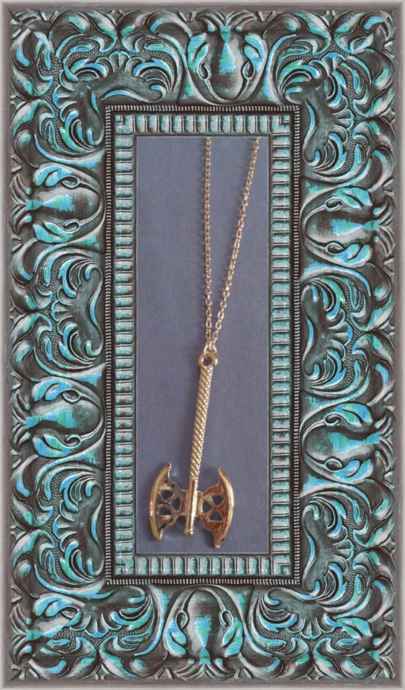 Image 0 of Vintage Design Battle Axe Necklace Vikings Warrior Style For Men/Boys