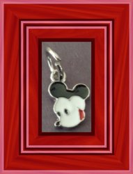 Tibetan Silver Mickey Mouse Charm For Necklace Bracelet Or Anklet