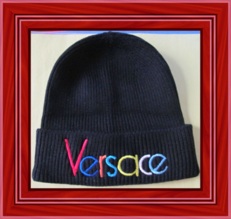 Image 0 of Black With Multi-Colors Beanie Hat Unisex Luxury Style 