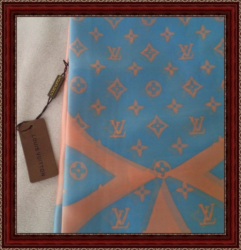  Pink & Blue In Color Luxury Style Scarf Classy And Elegant