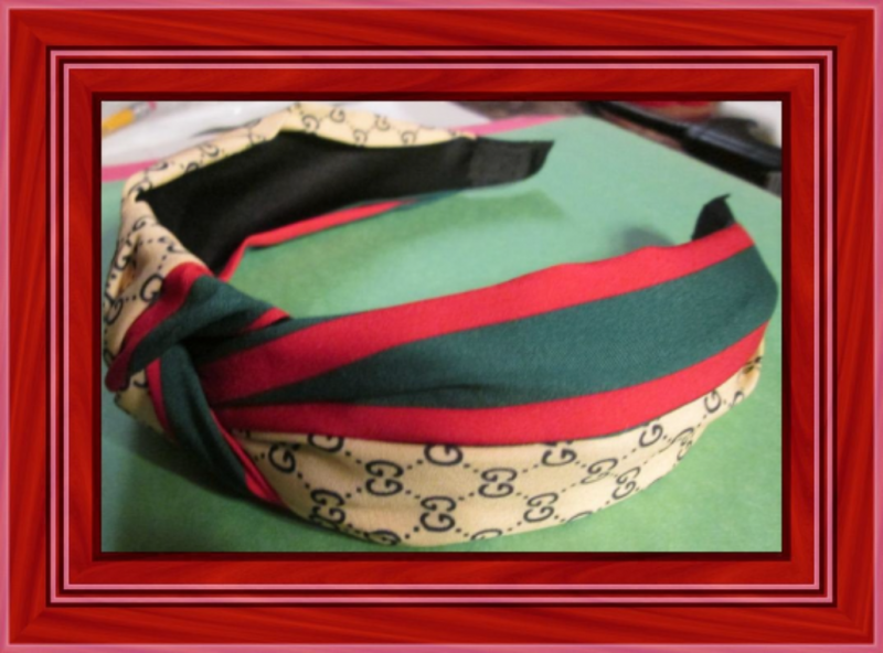Image 0 of  Brown Green Red & Black Headband For Girls Or Women/Teens Designer Theme