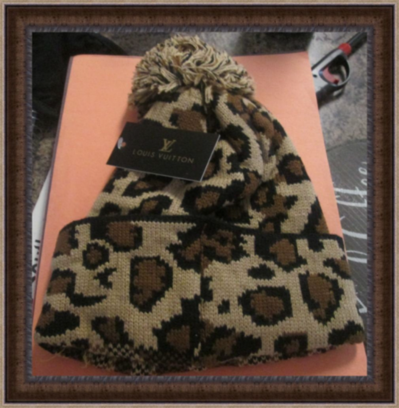 Image 1 of Leopard Print Design Beanie Hat POM POM Style For Women Classy
