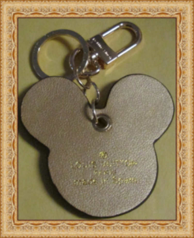 Image 1 of  Brown & Gold Leather Luxury Classy Keychain With Gold In Color Finish