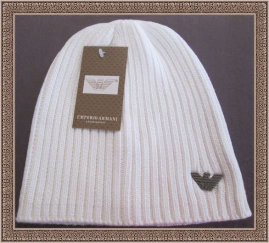 Image 0 of White In Color Classy Luxury Beanie Hat For Little Boys