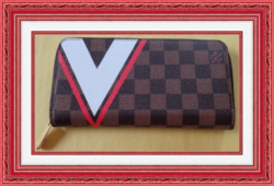  Long Zippy Brown White & Red Wallet With Gold Tone Finish For Women 