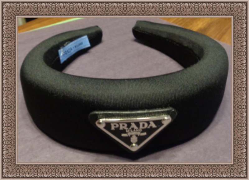 Image 0 of Prada Black Headband For Women Or Teens Luxury Classy Style