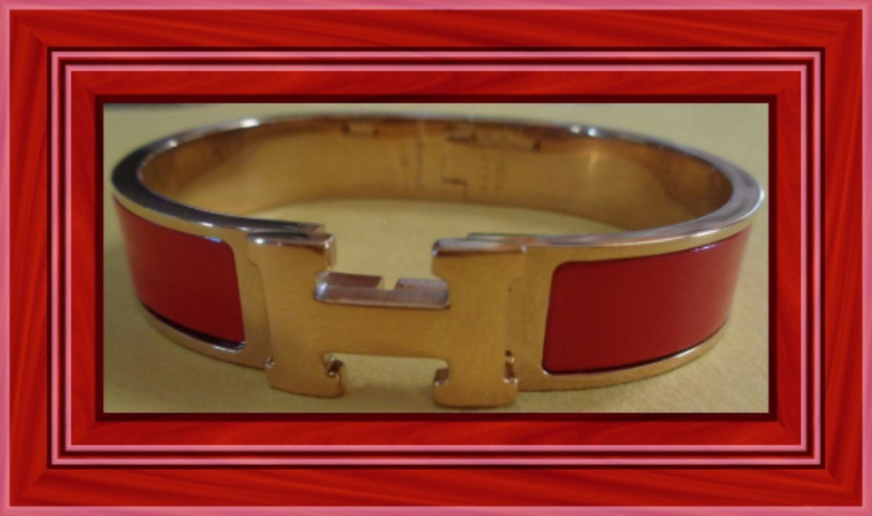 Image 0 of Gold Tone & Red Luxury Style Bracelet For Women Very Classy