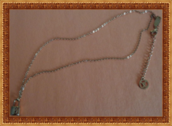  Gold Tone Stainless Steel Lock Luxury Classy Design Necklace