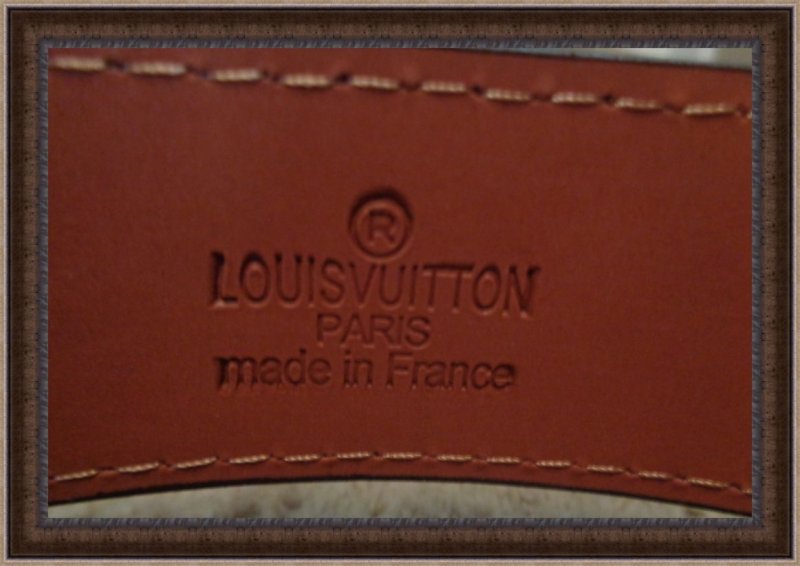 Image 1 of Brown Leather Monogram Luxury Classy Belt Unisex Size 46/115 Black Tone Finish