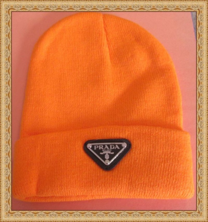 Image 0 of  Orange Beanie Hat Unisex