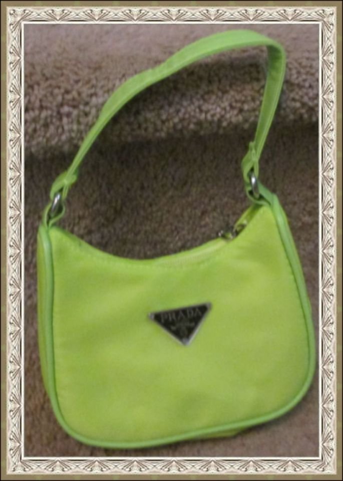 Image 0 of  Lime Green Nylon Handbag For Girls (Kids) Designer Theme