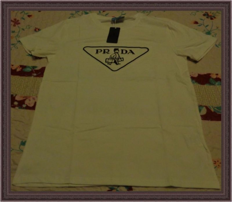 Image 0 of  White & Black Large Shirt Unisex