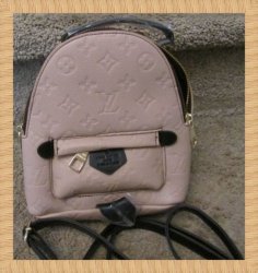 Brown Leather Small Backpack Handbag For Women Or Teens