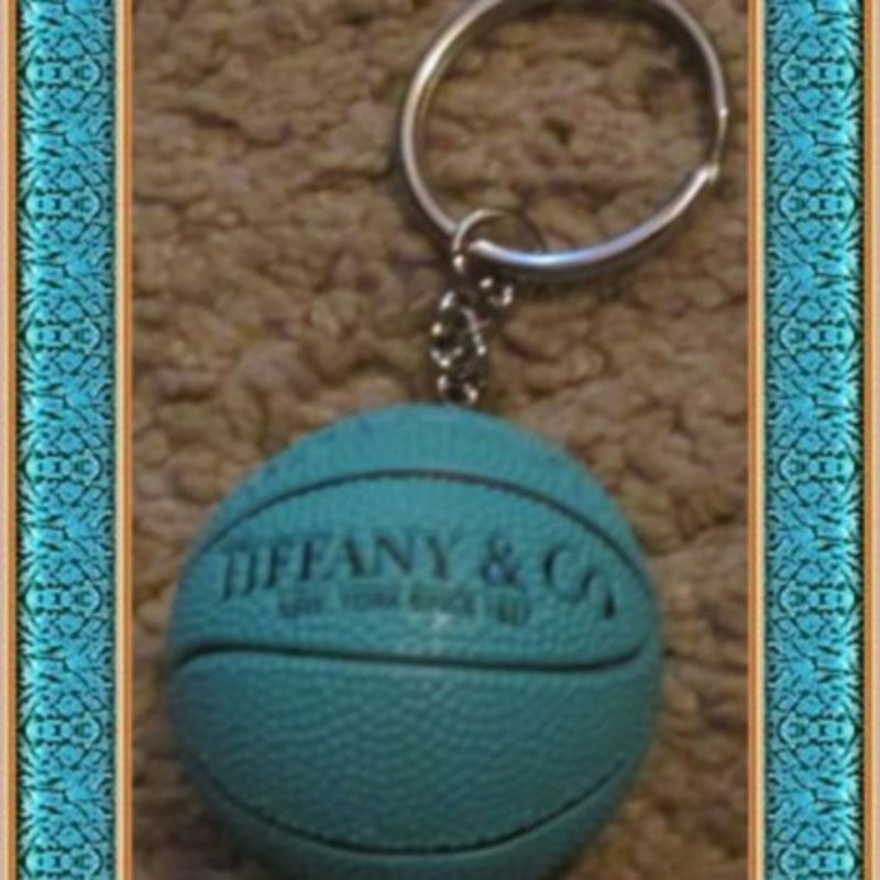 Image 0 of  Blue Basketball Fashion Keychain For Women Or Teens