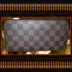  Checkered Brown Long Zippy Fashion Wallet For Women/Teens 