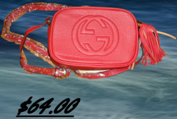  Red Leather Designer Theme Shoulder Handbag For Teens / Women 