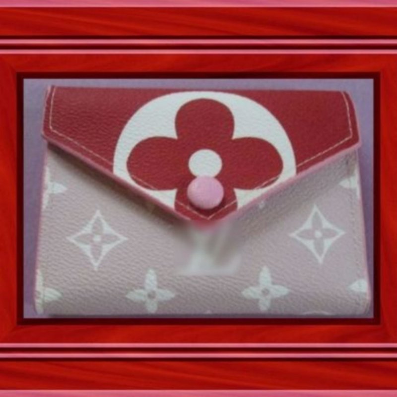 Image 0 of  Red White Purple & Pink Small Wallet For Women Or Teens